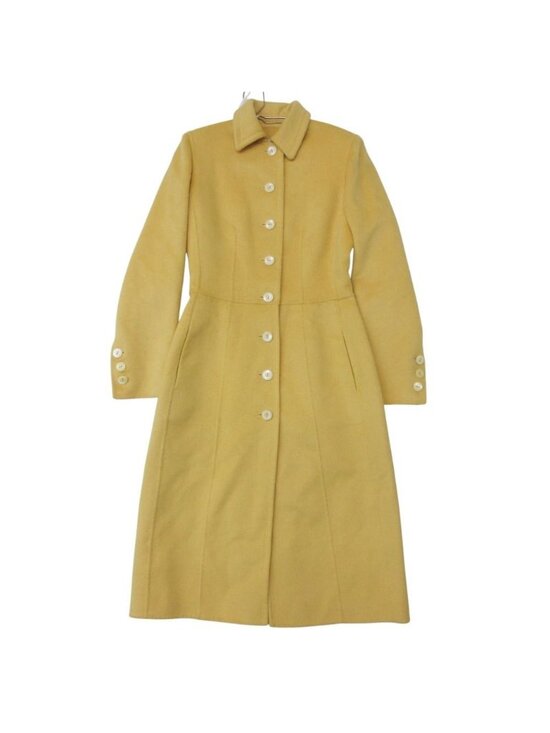 Prada Jackets & Blazers - Prada Coat Angora Cashmere Shaggy Jacket Yellow